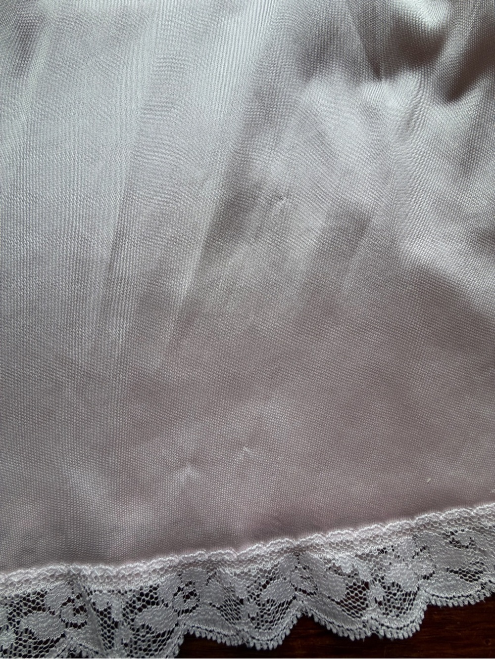 Vintage Delicate Pink Lace-Trim Satin Cami Floral Detail Size M Fairy Coquette - Picture 7 of 9